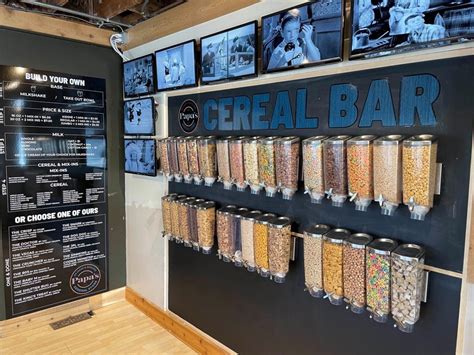 Cereal bar near me - By Kevin Smith – Staff Reporter, Cleveland Business Journal. Nov 30, 2021. When Day & Night Cereal Bar opens in Cleveland's Ohio City neighborhood in early 2022, one of its owners is hoping to ...